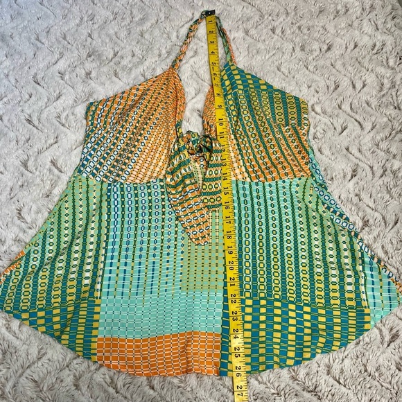 O'Neill Patchwork Print Flowy Top 
 Boho Minimalist Surfer Summer 
Size Medium - Picture 10 of 10